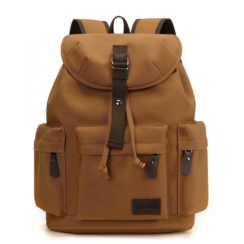 

Деловой рюкзак для поездок на работу большой вместимости для компьютера, водонепроницаемый студенческий школьный рюкзак, холщовый рюкзак нового стиля для мужчин и женщин