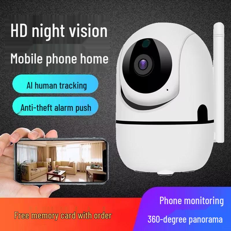 Wireless No-Installation Home Security Camera with Mobile Remote HD Recording & No Red Light