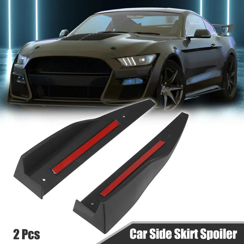 2 BUC Negru Modificat Vârf de Margine Laterală Aripioară Mică Pasager Lateral pentru Ford pentru Mustang Road 2015 2016 2017 2018 2019 Apărătoare de Noroi