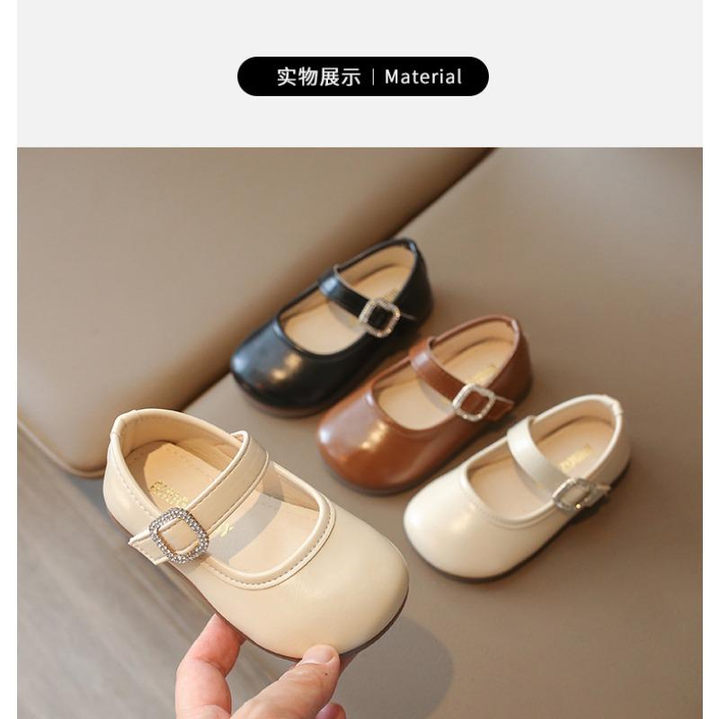 Fashion Soft Sole Princess Leather Flats For Baby Toddler Little Girls