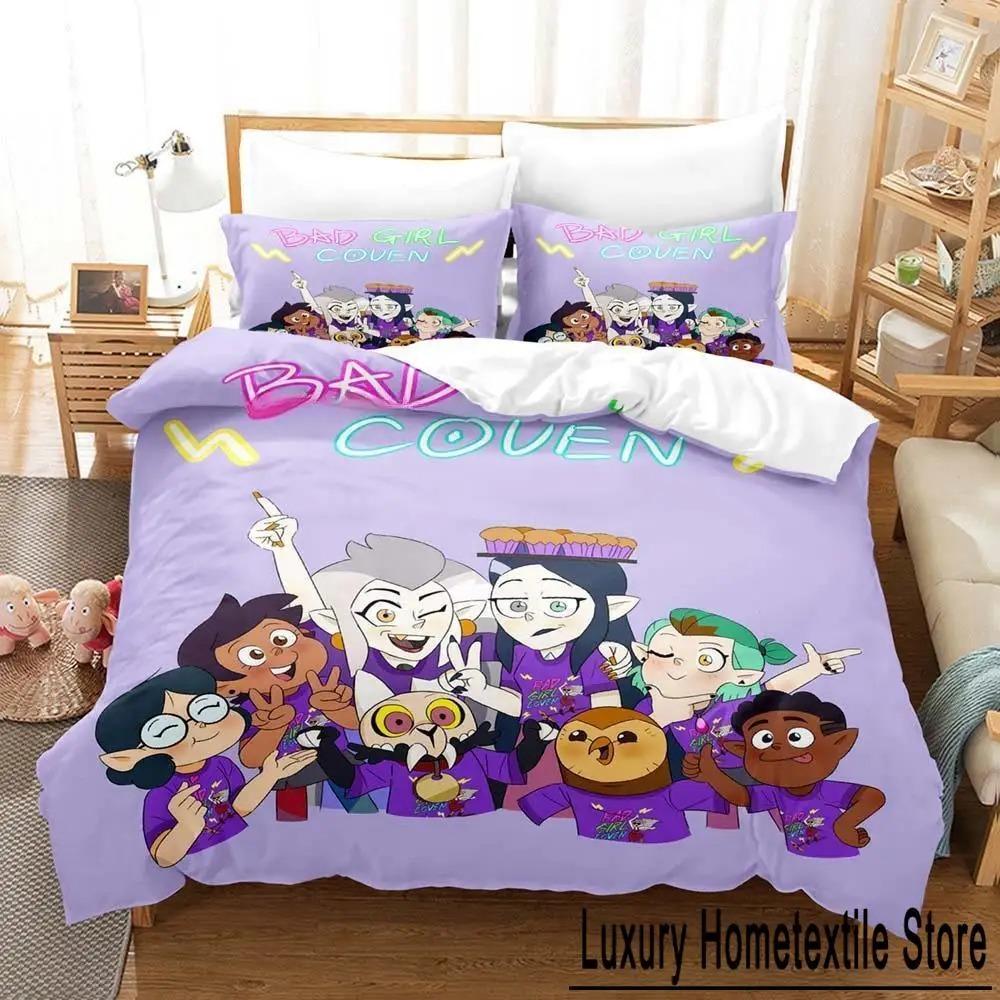 

New Bad Girl Coven Bedding Set Single Twin Full Queen King Size Anime Duvet Cover Sets for Adult Kid Bedroom 70x133cm 2pcs