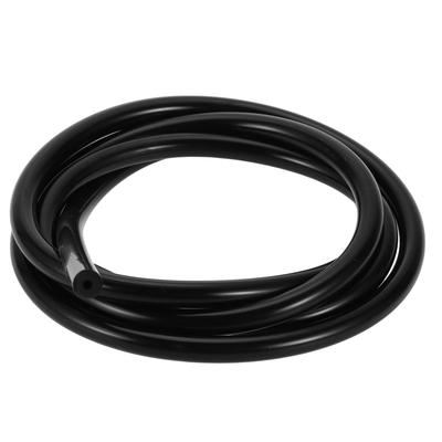 Hihaha Silicone Vacuum Tube Hose for Automobile Vacuum Line High Temperature 5.5ft 1/8" 3.0mm Inner Diameter 3.5mm Thickness 1pc Black