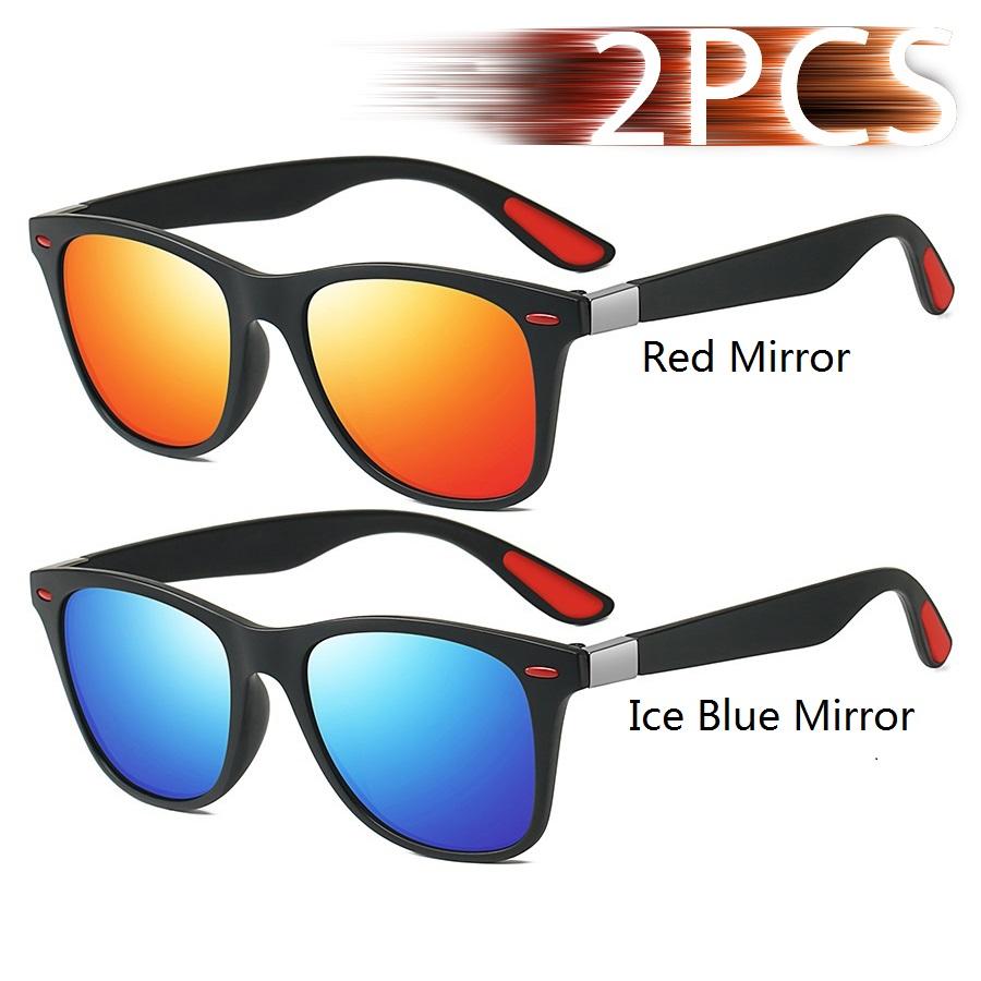 Fashion Vintage Square Unisex Driving Fishing Sunglasses Men Women Luxury Brand Designer Sun Glasses Anti-Glare Eyewear Uv400
