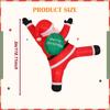 118.11inch Climbing Inflatable Santa with LED, Home Decor Yard Decoration Christmas
