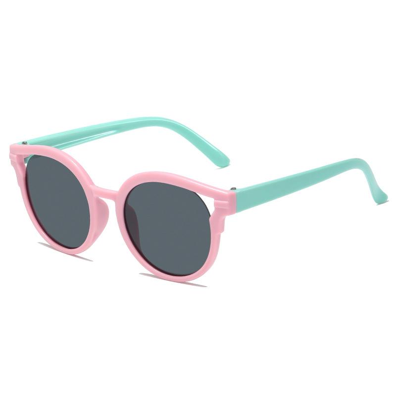 New Children Sunglasses Boys Girls Cute Color round Sunglasses Kids Vintage Sunglasses Protection Classic cat eye sun glasses