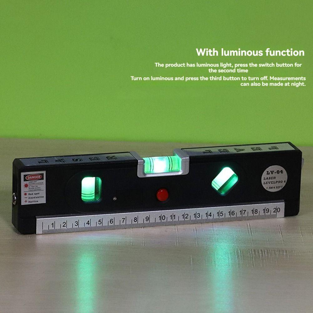 Adjustable Laser Level High Precision Cross Line Lasers Right Angle Spirit Level Woodworking