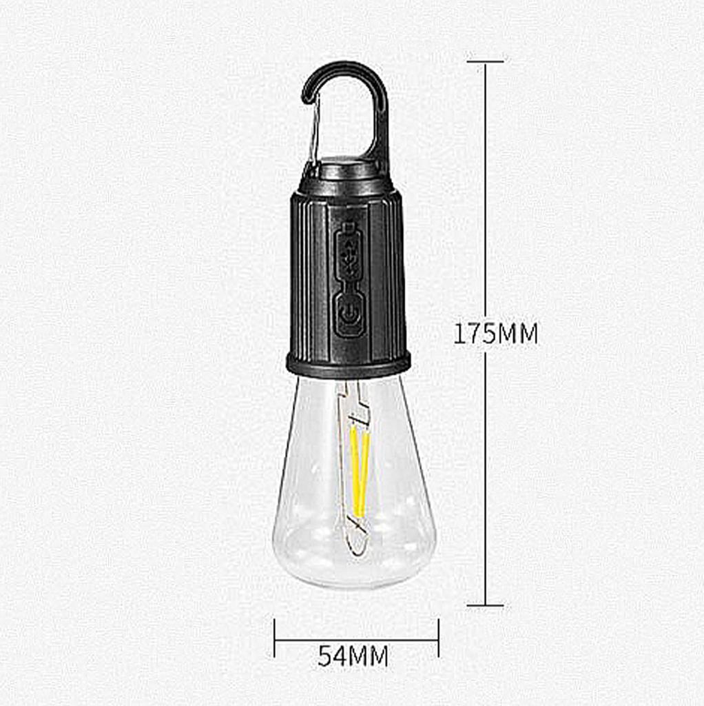 Dimmable Usb Light Bulb With Hook Rechargeable Lamp Warm White Waterpooof Emergency Outdoor Lighting Camping Led Flashlight Usb