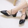 Ladies Baotou Sandals 2026 Summer New Coarse Heel Shoes Diamond Fairy Versatile Skirt Sandals Elegant Fashion Women's Shoes