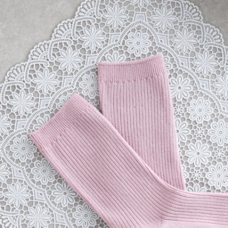 Monfoot Women S Ribbed Long Neck SockS Pink