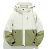 Herbst und Winter Drei-in-Eins Outdoor Wasserdicht und Atmungsaktiv Große Größe Bergsteigeranzug Herrenjacke