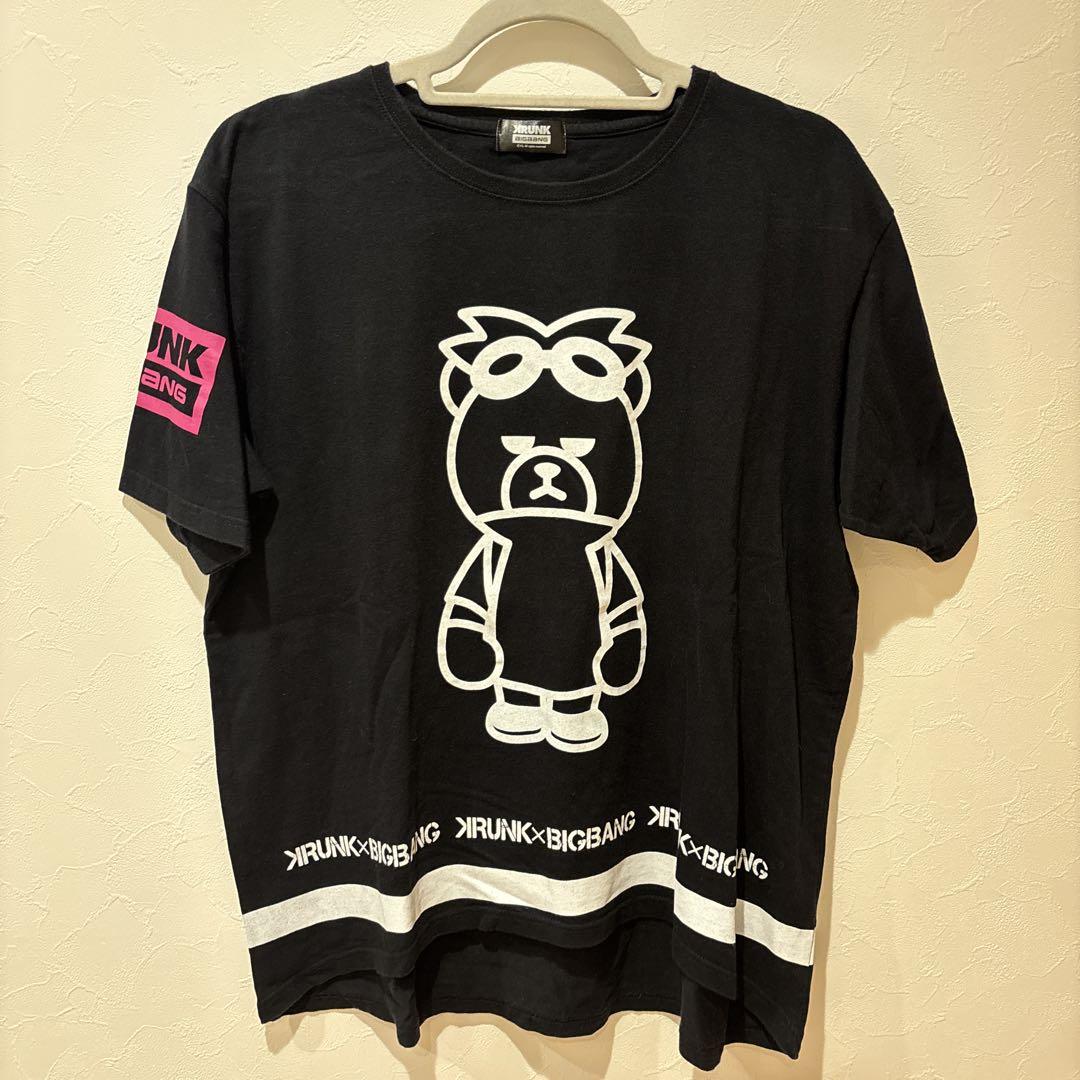 

[Б/У] Футболка KRUNK x BIGBANG G-DRAGON, черная, в корейском стиле