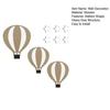 9Pcs/Set Hot Air Balloon Wall Decoration Farmhouse Rustic Wooden Balloon Star Wall Art Self-adhesive Home Office Living Room Wall Hanging Ornament