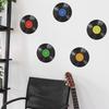 Creative Music Vinyl Record Wall Sticker Self-Adhesive Removable Decal for Bedroom Living Room Hallway Dorm Decor