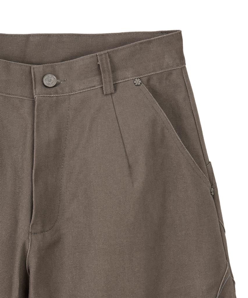 Dandel Dd 10S Structure Balloon Chino Pants (Dark Mocha)