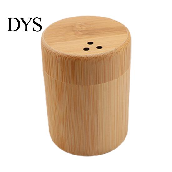 Toothpick Dispenser Storage Box Portable Dustproof Bamboo Large Capacity Round Tooth Pick Holder for Hotel