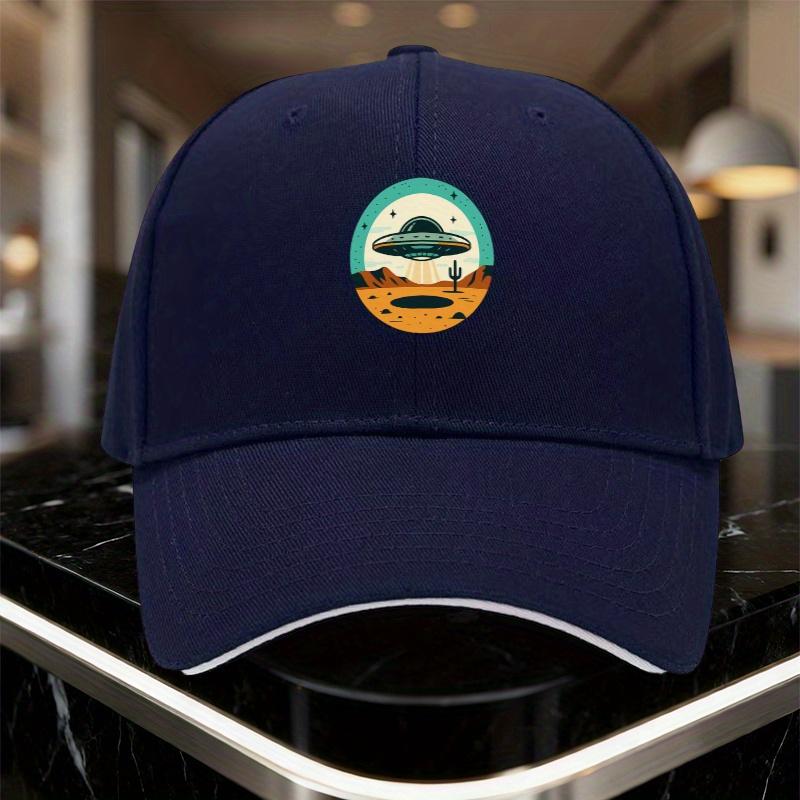 UFO Desert Alien Landing Baseball Cap Adult Polyester Adjustable Casual Unisex Hat
