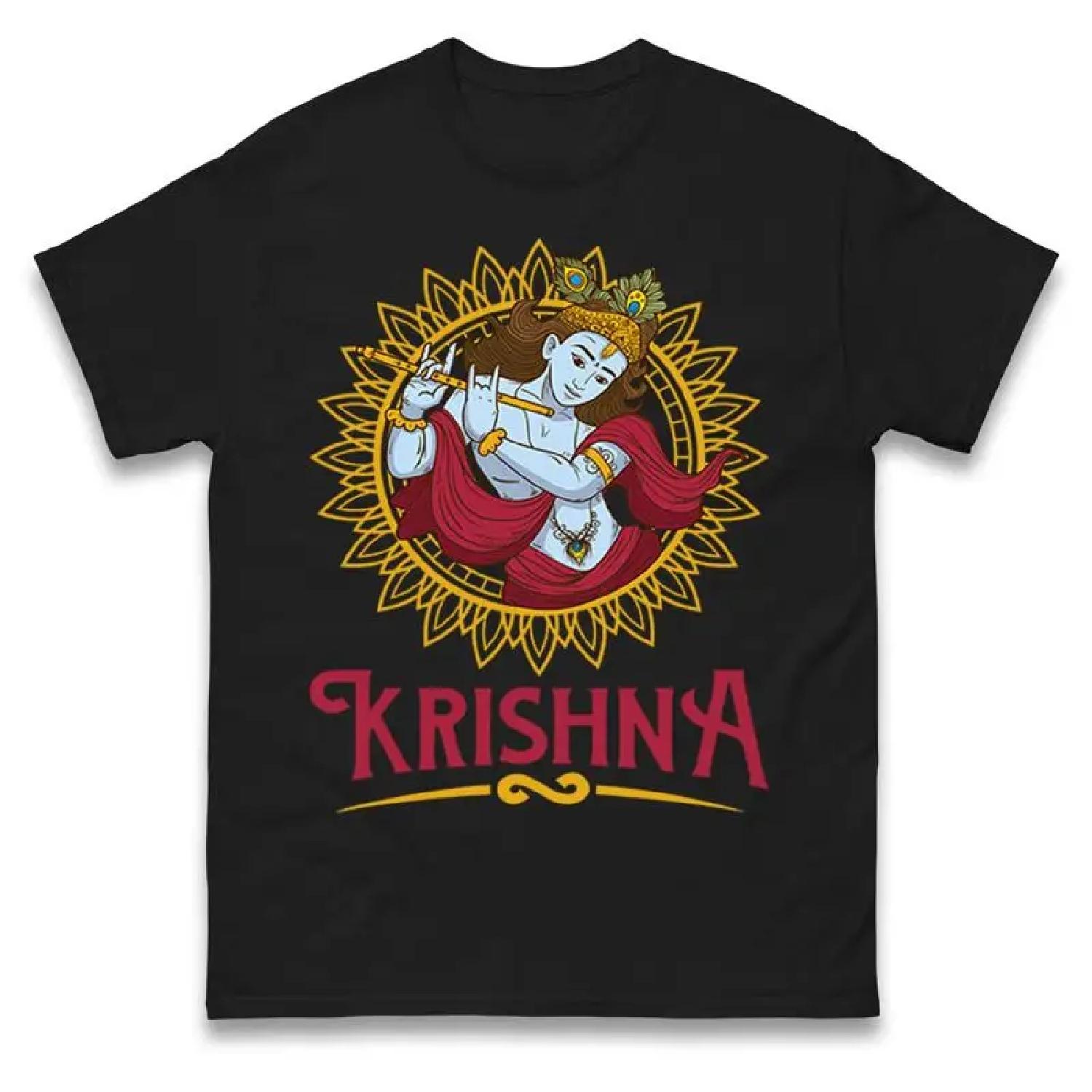 Lord Krishna T Shirt Hindu Mythology Festival Top Krishnasthami XXXXXL разноцветный