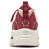 Skechers Synthetic Leather Fashion Versatile Durable Low-Top Casual Shoes Kids sneakers Red 319061L-RDBK