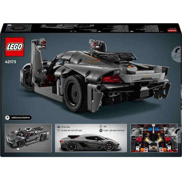 LEGO Technic 42173 Grauer Hypercar Koenigsegg Jesko Absolut