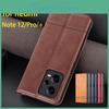 Fitted Deluxe Magnetic Leather Adsorption Case For Xiaomi Redmi Note 12 Pro Plus 4g 5g Flip Cover Protective Case Fundas Coque