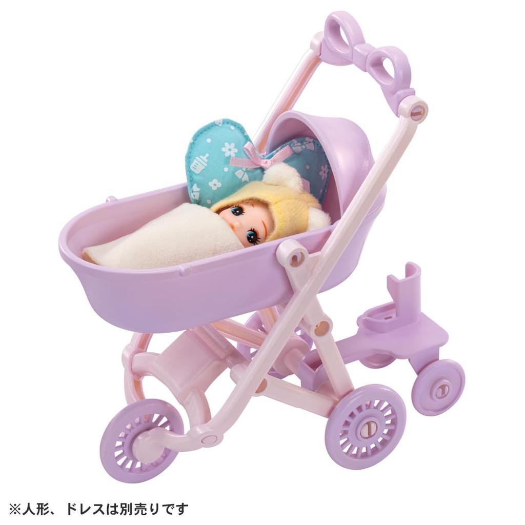 Takara Tomy Everyone Out and About Pretend Play Ages 3 and Up Licca-chan LF-11 3-Way! Stroller, Dress-Up, Toy,