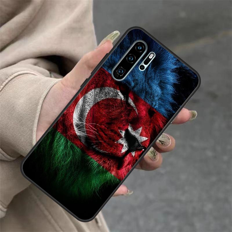 Azerbaijan Buta Flag For Huawei Nova 11i 8i 7i 3i Nova 9 10 SE 5T Y60 Y70 Y90 Y91 Y61 P20 P30 P40 Lite Pro Case