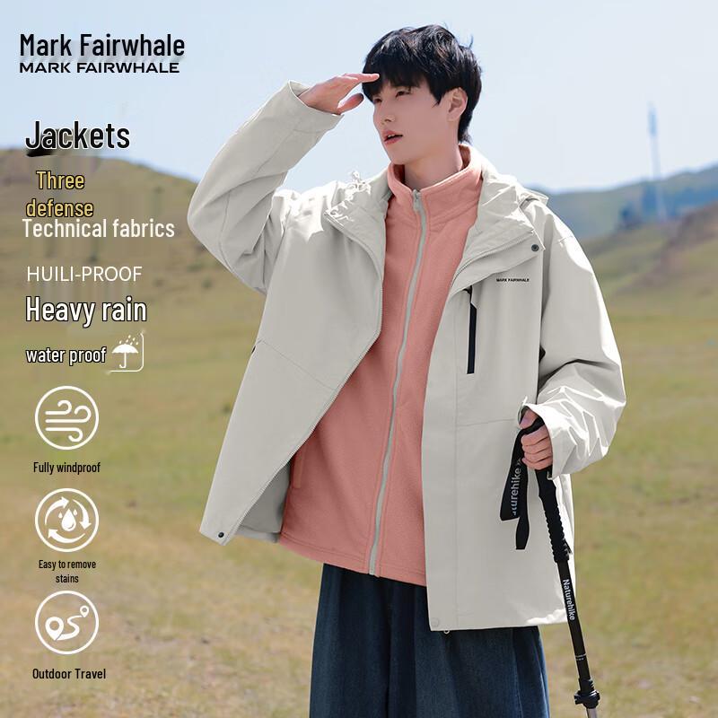 Mark Fairwhale Men's 2025 Autumn Hooded Outdoor Jacket