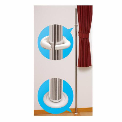 Kawaguchigiken Indoor Clothes Drying Rack, Hosclean SPC-W-2P, White, Set of 2, with Pole Holder