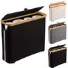 Toilet Paper Storage 28L, Toilet Paper Basket with Lid for Bathroom Storage Organizer, Free Standing Holds Up to 9-12 Rolls