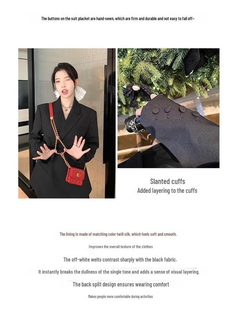 Baishiwang Korean-Style Four-Piece Set: Jacket, Vest, Skirt, and Suit for a Sophisticated Look.