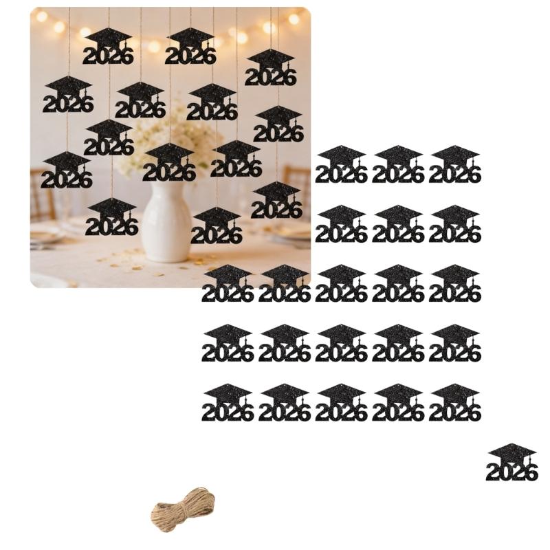 Bulk 24/36Pcs Graduation Theme Decorations Paper Vase Centerpieces For Party Tables Graduation Party Favors