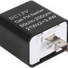 2 Pin LED Flasher Relay 12V Adjustable Frequency of Turn Signals Blinker Indicator Relays For Motorcycle Motorbike Accessories