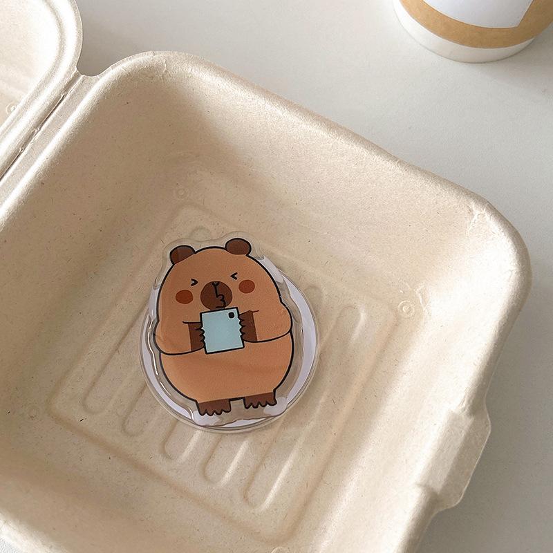 

Cartoon Animation, Simple And Creative Capybara Can Be Stretched Wrong, Strong Magnetic Back Sticker, Mobile Phone Airbag Bracket, Cute Woman