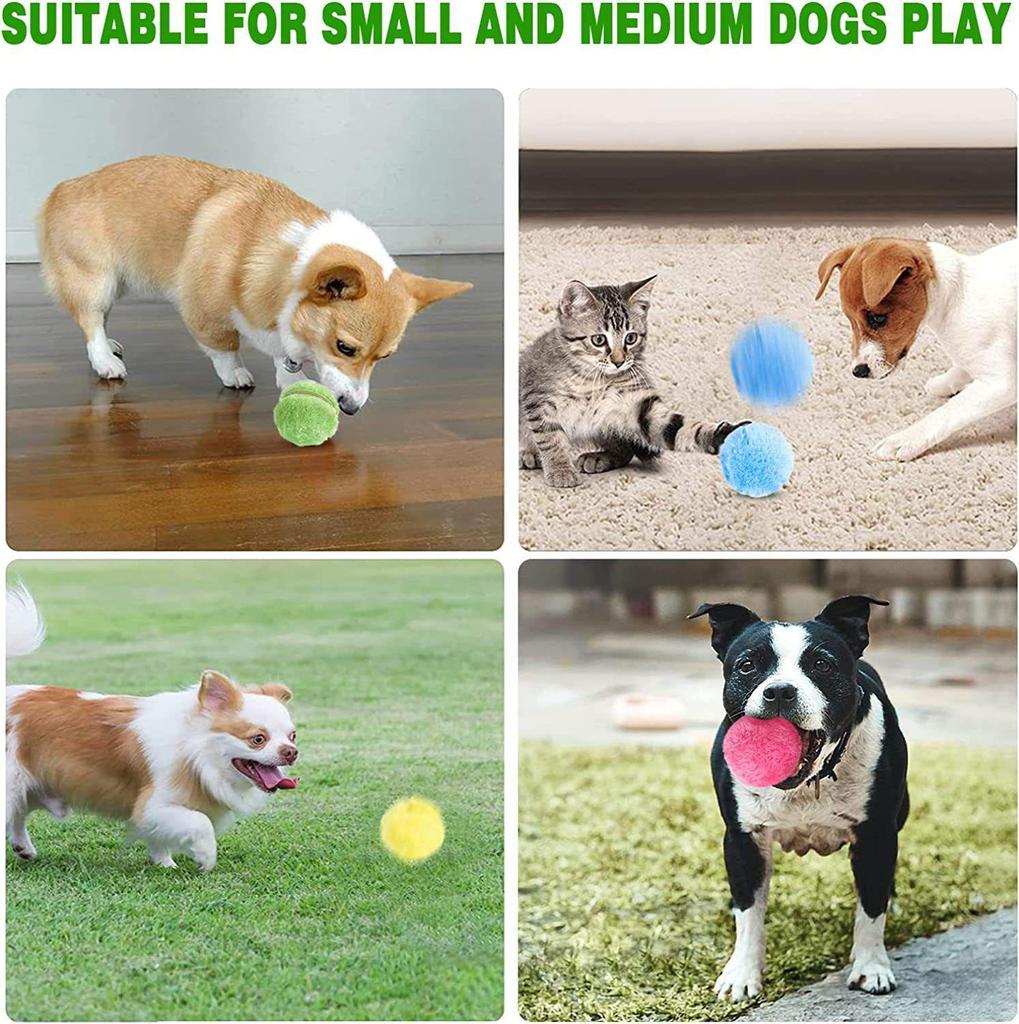 Automatic Rolling Plush Toy Ball for Cats