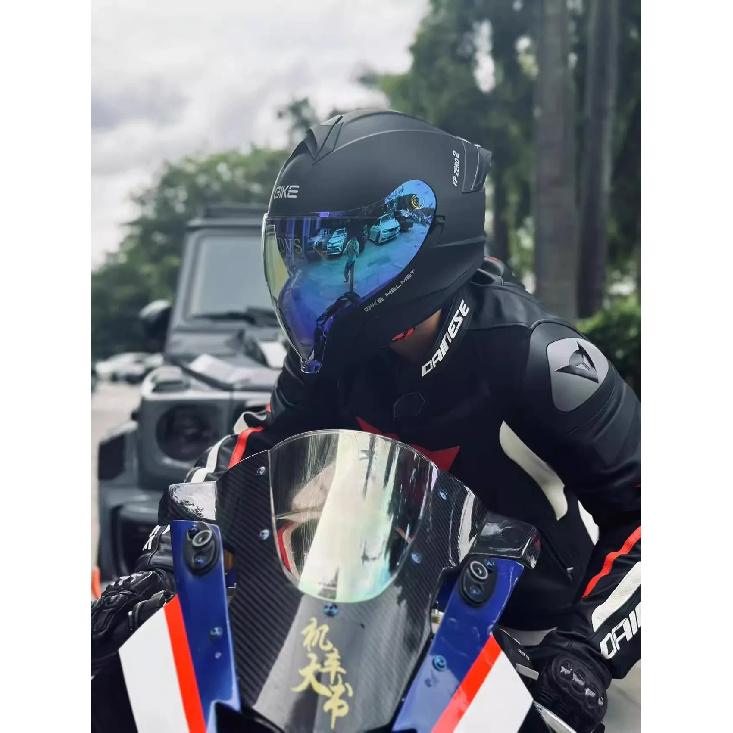 Drinking helmet, motorcycle helmet, uncovered helmet, men's and women's double mirrors, all-weather winter helmet, 3C and DOT do
