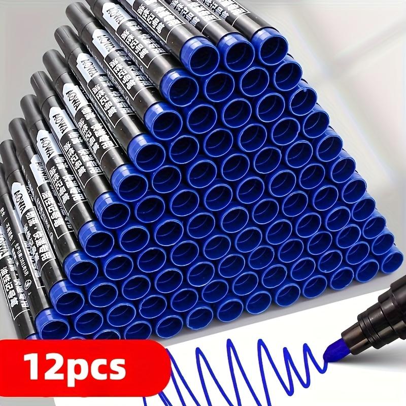 

12-Pack High-Capacity Oil-Based Fade Resistant Markers, 2mm Fine Tip - Perfect for Paper, Wood, Metal and Glass Use - Fine Tip