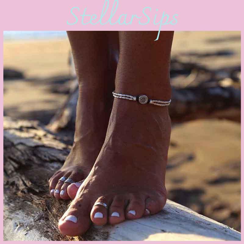 Premium Retro Barefoot Ankle Bracelet For Yoga Enthusiasts And Beach Lovers