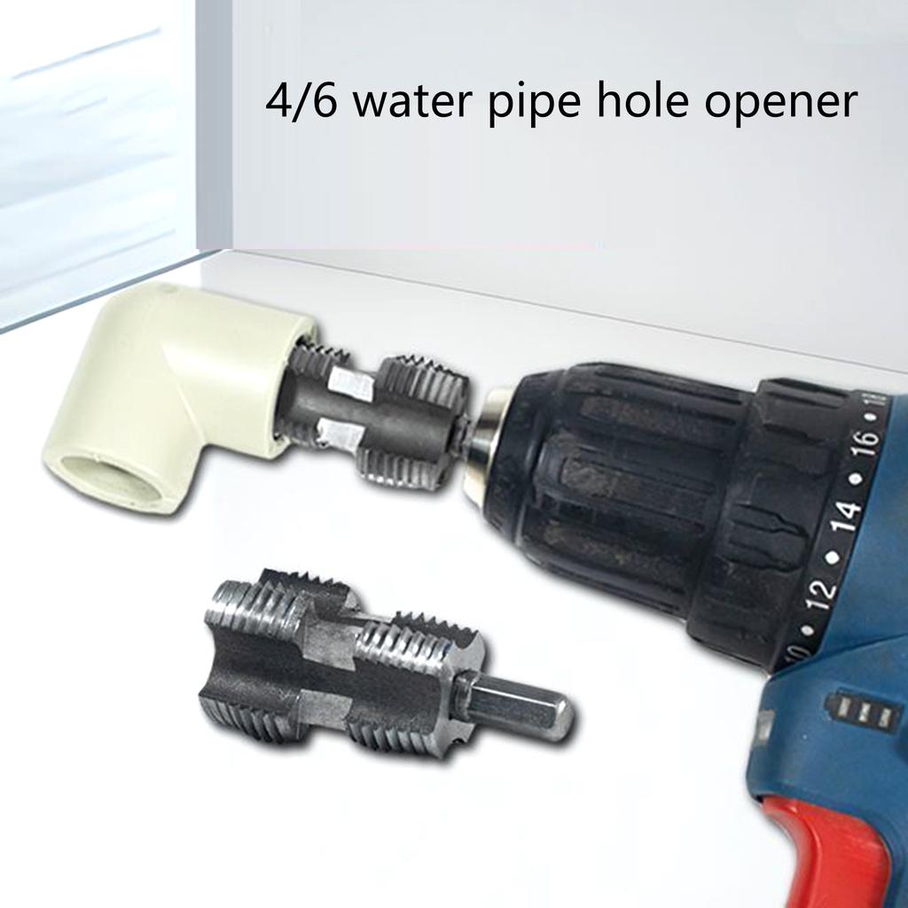 Water Pipe Inner Hole Drill Double Heads PPR Pipe Threader Water Pipe Internal Thread Opener Electric Drills Hand Tools