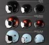 MOTO BASE SG/PSC Standard Motorcycle Vintage Jet Helmet with Shield | MBHL-VJ01S | Black/Free Size (57-60cm)