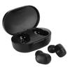 A6S Echte Drahtlose Kopfhörer Stereo Ohrhörer Ladeetui Mini Kopfhörer Sport In-Ear Schwarz für Redmi(Schwarz )