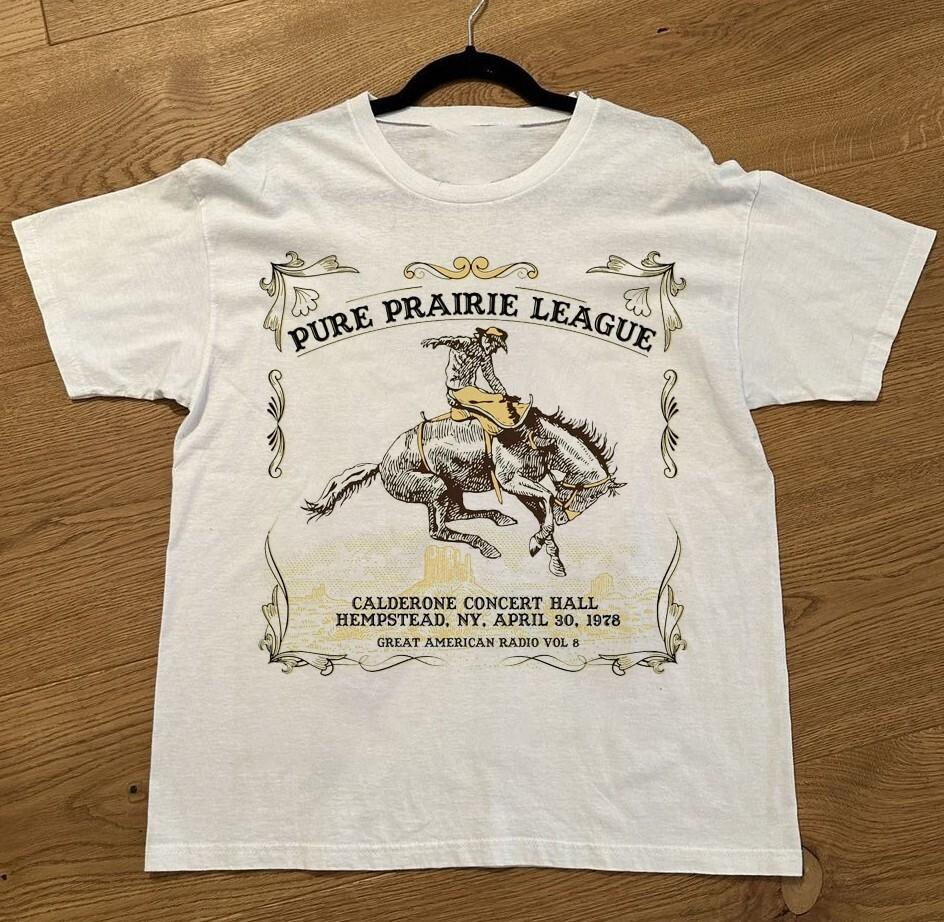 Pure Prairie League Shirt Gift For Fan White Color Full Size Unisex T-Shirt S