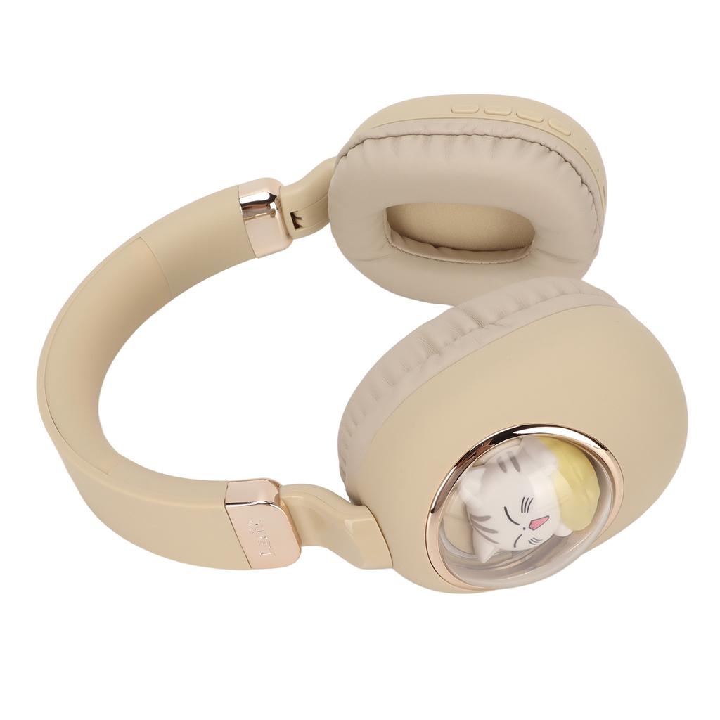 Bluetooth Gaming Headset Cute Cartoon Wired Wireless Stereo Headphone with LED Light for Games