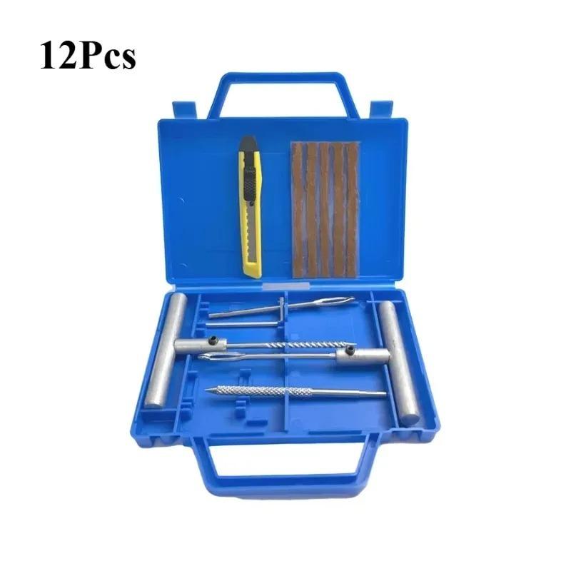 Universal Tire Repair Tools,12/18/22/29pc Heavy Duty Tire Plug Kit To Fix Punctures and Plug Flats Patch Kit for Car Motorcycle