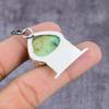 Chrysoprase, Green Jade Handmade 925 Sterling Silver Pendant 2.25" v7P94