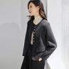 Handu Yishe Manteau Élégant Français pour Femme en Mélange de Laine Double Face