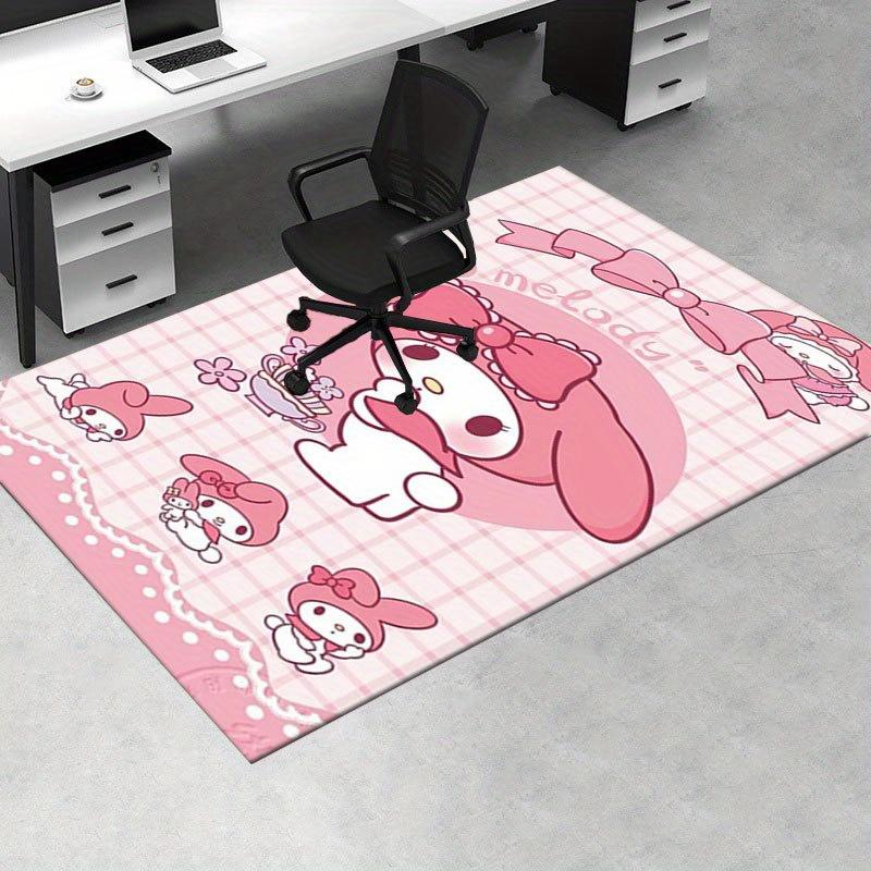 1pc Sanrio Melody Mermaid Printed Office Carpet Rectangle Rug Under The Table,Perfect Room Decor for Living Room, Bedroom, Kitchen, Non-slip Floor Mat