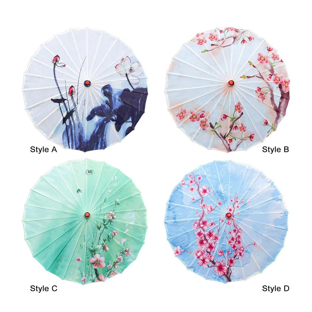 Silk Cloth Women Umbrella Decorative Umbrella for Costumes Decoration Party