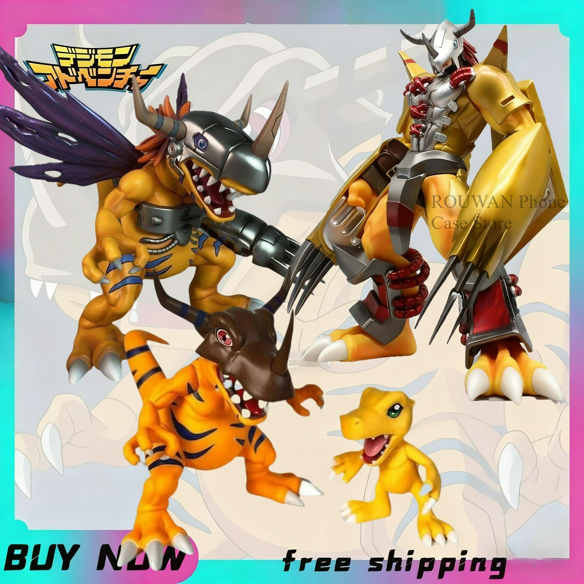 Discover Intime 12Cm Digimon Anime Figures Gk Greymon Agumon Figurine Adorable Gabumon Pvc Action Figure Collectible Model Decoration Playthings Present Children