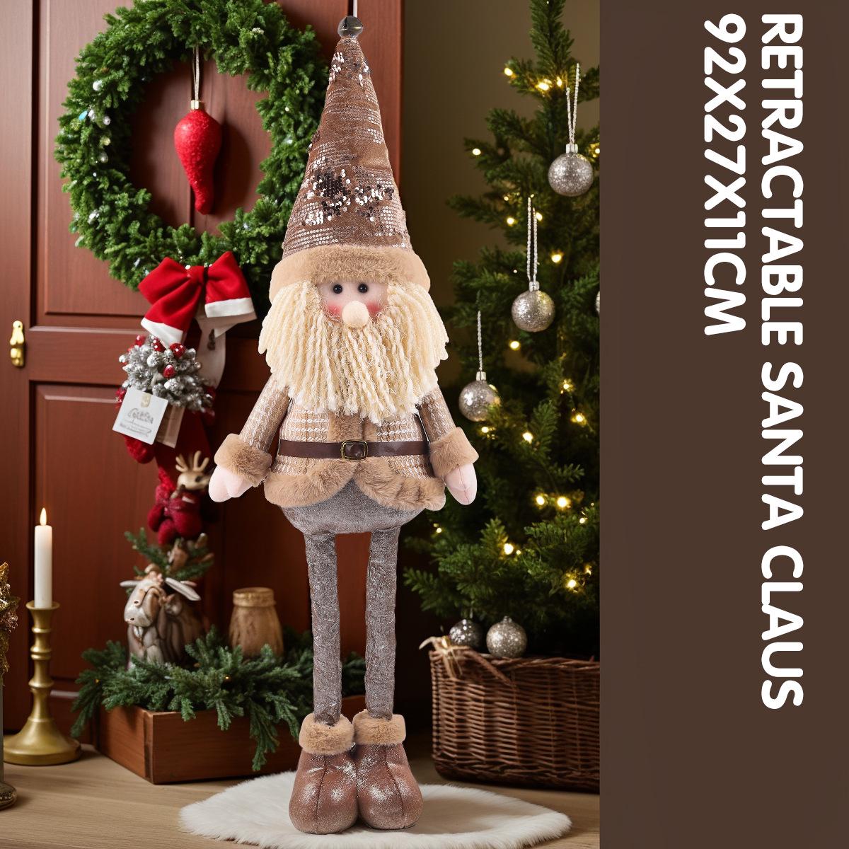 New Long-Legged Christmas Ornament: Snowman, Old Man, Reindeer Dolls