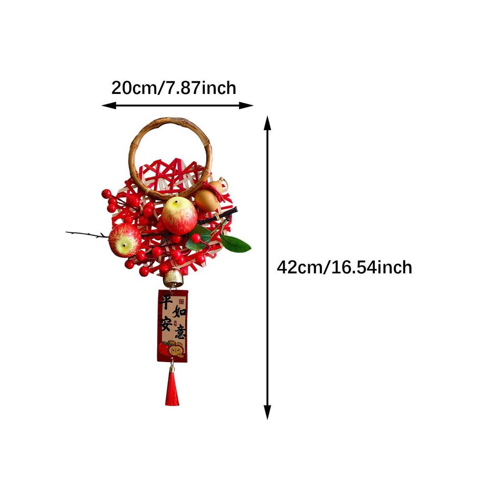 Door Handle Pendant New Year The Year of The Snake Wall Hanging Wreath for Party Spring Festival Indoor Front Door Office